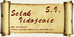 Selak Vidojević vizit kartica